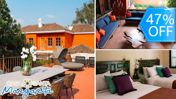 [Image: ¡Paga Q399 en Lugar de Q750 por Estadía para 2 Personas en Antigua Guatemala + 2 Desayunos Continentales + Impuestos Incluidos!m]