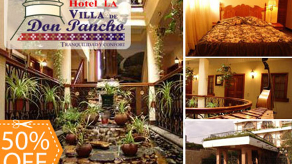 [Image: ¡Paga Q225 en lugar de Q450 por Estadía para 2 adultos y 2 niños en Habitación Doble con impuestos incluidos + 2 Desayunos en Hotel La Villa de Don Pancho en Tecpán!m]