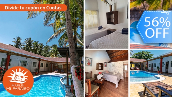 [Image: ¡Descanso Total en Monterrico! ¡Paga Q399 en Lugar de Q900 por Estadía Hasta Para 4 Personas, Habitaciones con Aire Acondicionado, Piscina, Playa e Impuestos Incluidos!m]