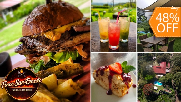 [Image: ¡Disfruta un Delicioso Plan en Comasagua! ¡Paga $22 en Lugar de $42.50 por 2 Hamburguesas a Elección entre: Pollo, Res o Cerdo Ahumado + Papas + Postres: 2 Rollos de Pavlova + 2 Limonadas de la Casa!m]