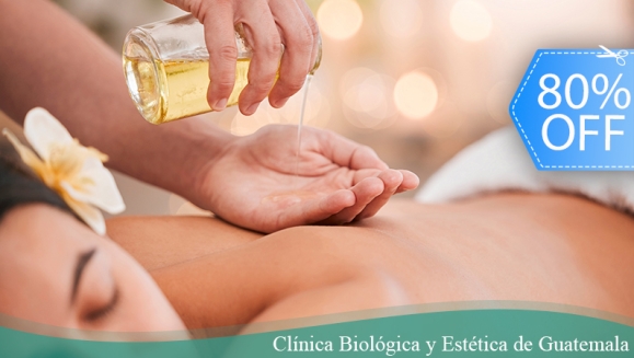 [Image: ¡Paga Q59 en Lugar de Q300 por Masaje Détox Energizante + Masaje Relajante con Aceites Naturales + Drenaje Suave Para Eliminar Toxinas + Compresas Tibias con Preparados Naturales!m]