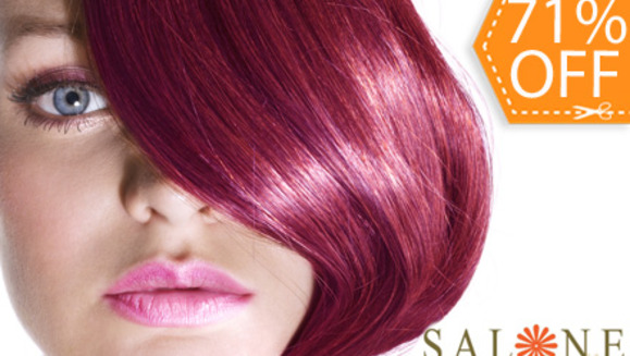 [Image: ¡Paga $22 en lugar de $77 por Tinte Completo + Masaje Capilar + Lavado Hidratante + Tratamiento Cocktail + Corte o Limpieza de Puntas + Planchado o Secado + Depilación con cera de Ceja y Bozo en Salone Salón!m]