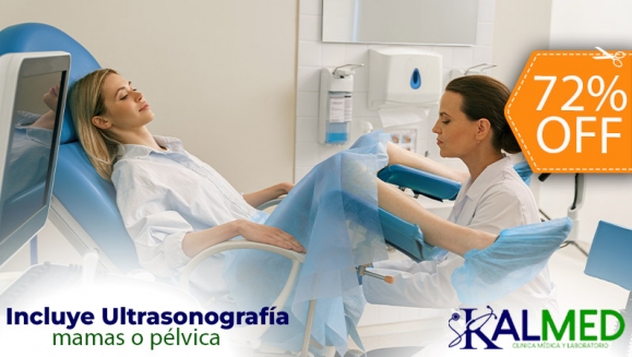 [Image: ¡Paga $18 en Lugar de $65 por Chequeo Médico Preventivo Femenino que Incluye: Toma de Citología + Ultrasonografía de Mamas o Pélvica + Evaluación Pélvica y de Mamas + 60 % OFF en 1 Ultrasonografía a Elección Extra!m]