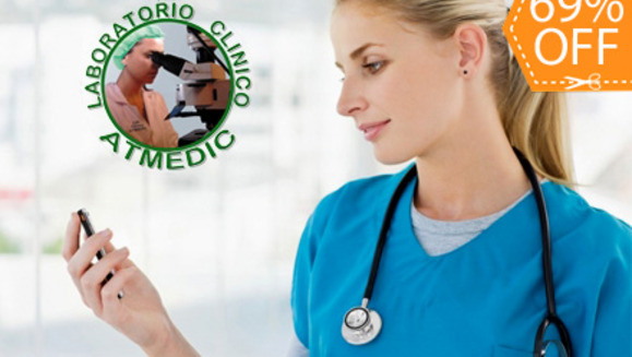 [Image: ¡Paga $30 en vez de $98 por Chequeo Médico de Laboratorio de 15 exámenes para evaluación de Hidratación, Azúcar, Grasa, Corazón, Riñón, Articulaciones, Estrés, Infecciones, Inflamaciones, Hemorragias, Anemia y Vías Urinarias en Laboratorios ATMedic!m]