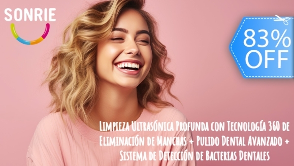 [Image: ¡Paga Q99 en Lugar de Q599 por Limpieza Ultrasónica Profunda con Tecnología 360 de Eliminación de Manchas + Pulido Dental Avanzado + Sistema de Detección de Bacterias Dentales!m]