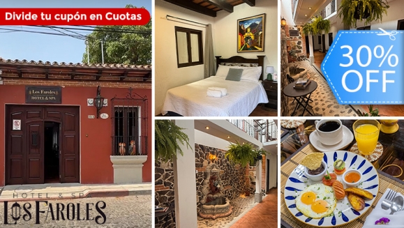 [Image: ¡La Escapada que Merecen Está Aquí! ¡Paga Q599 en Lugar de Q850 por Estadía en Antigua Guatemala para 2 Personas: Habitación Doble + 2 Desayunos!m]