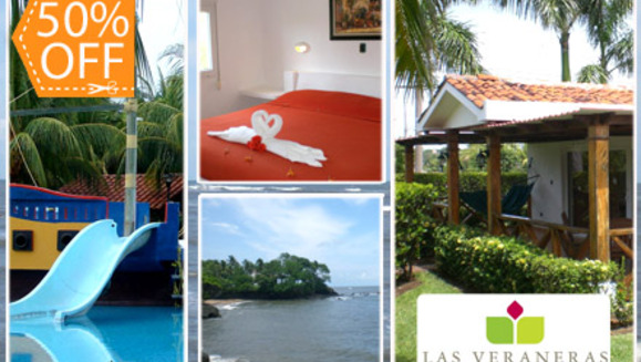 [Image: ¡Paga $37.50 en lugar de $75 por Estadía para 2 adultos y 1 niño en Las Veraneras, Golf Villas &amp; Resort!m]