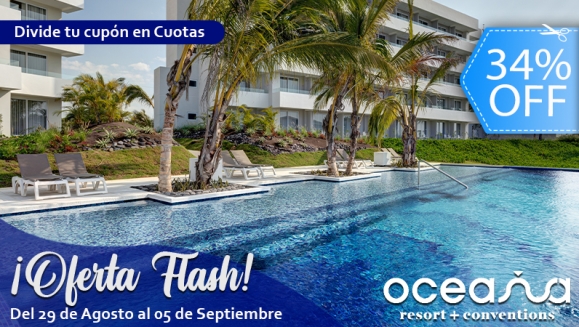 [Image: ¡OFERTA FLASH! ¡Oceana Resort TODO INCLUIDO! Paga Q1,999 en Lugar de Q3,040 por Estadía Familiar para 2 Adultos + 2 Niños ¡Fin de Semana SIN RECARGO! Solo 40 Habitaciones Disponiblesm]