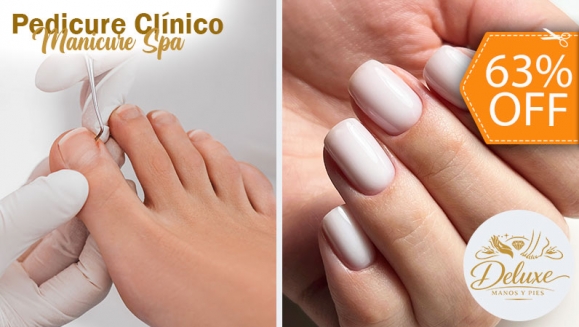 [Image: ¡Paga $15 en Lugar de $41 por Pedicure Clínico con Instrumental Quirúrgico Esterilizado + Manicure Spa + Esmaltado Permanente en Manos y Pies!m]