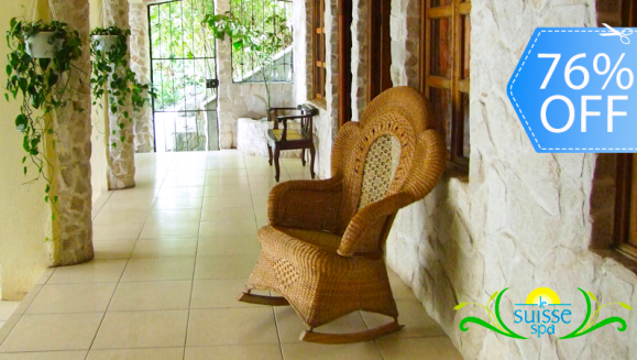 [Image: ¡Paga Q374 en vez de Q1,550 por Estadía para 2 Personas en Habitación con Chimenea + Día de Spa para 2 (Masajes Relajantes a Elección, Exfoliación, Mascarilla Facial, Té Relajante) + Uso de Instalaciones!m]