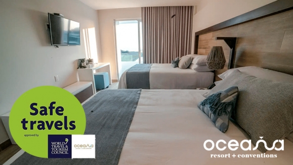 [Image: ¡Oceana Resort TODO INCLUIDO! ¡Paga Q1,999 en Lugar de Q3,040 por Exclusiva Estadía Familiar para 2 Adultos y 2 Niños (Menores de 5 Años) en Habitación Superior + Impuestos Incluidos!m]