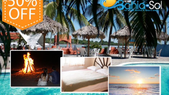 [Image: ¡Disfruta de una escapada a la playa! ¡Paga $79 en lugar de $158 por estadía de 1 noche hasta para 4 personas con desayunos incluidos en Hotel Bahía del Sol!m]