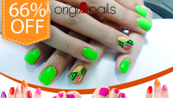 [Image: ¡Paga $15 en lugar de $45 por Maquillaje Permanente en manos y pies + Pedicure Spa + Manicure Express + Decoración personalizada en 2 uñas en Origi-Nails!m]