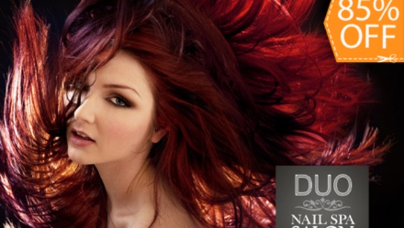 [Image: ¡Paga $20 en lugar de $135 por paquete que incluye: Tinte Completo o Retoque SEBASTIAN + Tratamiento Intensivo de Keratina + Color Save Mask + Tratamiento Hidratante Reconstructor y Más en Duo Salón!m]