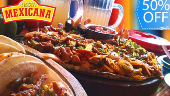 [Image: ¡Paga Q109 en lugar de Q218 por Tablita Familiar de 16 Tacos que incluye:  3 tipos de Carne  (Pollo, Res y Pastor)+ Pimientos + Cebolla a la Plancha +  Guacamole + Salsas + 2 litros de Refresco Natural y Más en Restaurante Fiesta Mexicana!m]