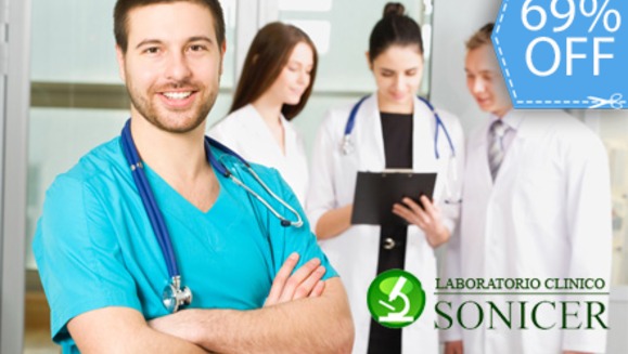 [Image: ¡Paga Q199 en lugar de Q650 por Paquete Médico de 10 Exámenes de Laboratorio que incluye: Colesterol+Glucosa +Triglicéridos + Helicobacter Pylori y más en Laboratorios Sonicer!m]