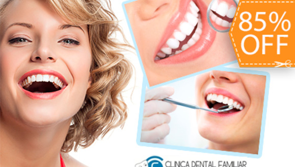 [Image: ¡Paga $25 en lugar de $165 por Paquete Dental que Incluye: 2 Rellenos Estéticos + Limpieza con Ultrasonido + Aplicación de Flúor + Evaluación con Cámara Intraoral + 50% en Otros Rellenos y Cubeta de Blanqueamiento en Clínica Dental Familiar!m]