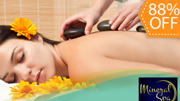 [Image: ¡Paga $21 en lugar de $170 Por Paquete Anti Estrés, Facial y Corte de Cabello que incluye: Terapia de Piedras Calientes + Facial Desintoxicante con Microcristales + Plasma de Colágeno de Caviar + Corte, Lavado, Secado y Más en Mineral Spa!m]