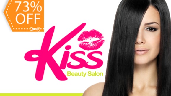 [Image: ¡Paga $39 en lugar de $150 por Alisado Brasileño de Chocolate o Keratina + Tratamiento Sellador y más en KISS Beauty Salon! Las Primeras 100 Personas en Comprar en Línea Recibirán 1 Tratamiento Post Alisado de Keratina.m]