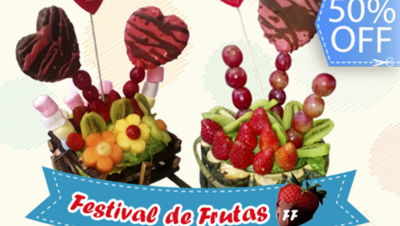 [Image: ¡Paga Q149 en lugar de Q300 por Arreglo de Frutas para Mamá a Elección entre Carreta, Flor de Kiwi o Canasta en Festival de Frutas!m]