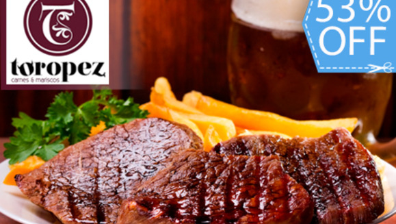 [Image: ¡Paga Q139 en lugar de Q295 por Parrillada Argentina para 2 Personas que Incluye: 2 Lbs de Carne Premium (Lomito, Puyaso, Pollo y Chorizo Argentino) + 2 Guarniciones a Elección + 2 Cervezas o Bebidas Naturales en Toropez Steak House!m]