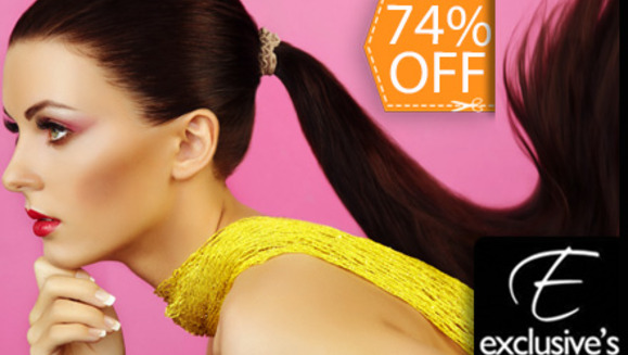 [Image: ¡Paga $49 en vez de $185 por Alisado Brasileño INOAR con Keratina y Argán + Tratamiento Post Alisado de Argán + Lavado Spa + Corte de Puntas + Planchado de Finalización en Exclusive’s Salon! ¡Recibe un regalo si eres de los primeros 100 en comprar!m]