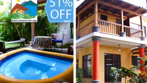 [Image: ¡Paga Q790 en lugar de Q1,610 por Estadía a Orillas del Lago Atitlán para 6 Personas en Townhouse Equipado que incluye: Jacuzzi Privado + 2 Habitaciones + 3 Baños + Churrasquera, Parqueo y Más en Condominio Santa Catarina del Lago!m]