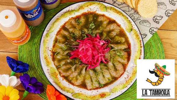 [Image: ¡Paga $12 y Consume $20 en Todo el Menú de La Tambora: Mariscos con Un Toque Mexicano!m]