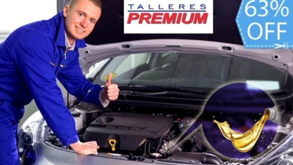 [Image: ¡Paga Q349 en lugar de Q950 por Cambio de Aceite + Cambio de Filtro + Revisión y Ajuste de Frenos + Rotación de Llantas + Revisión de 16 Puntos + Carwash Completo en Talleres Premium!m]