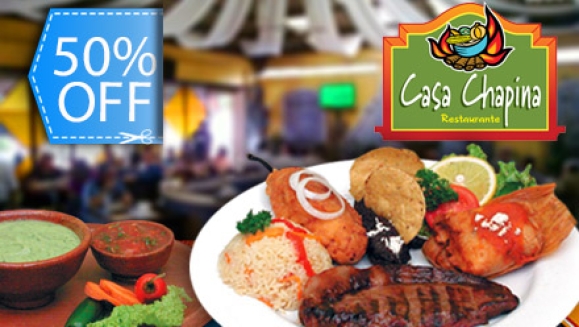 [Image: ¿Listo Pa´Chuparte los dedos? ¡Paga Q105.95 en lugar de Q211.90 por 2 Platos de Churrasco Chapinísimo que incluye: Lomito o Puyaso + Arroz + Chile Relleno + Chuchito + Frijoles Volteados en Casa Chapina!m]