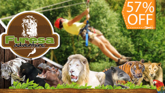 [Image: ¡Paga $15 en lugar de $35 por 1 Recorrido de Canopy Extremo y Uso del Parque en FURESA!m]