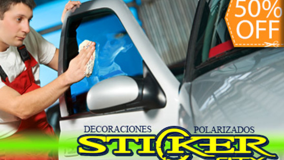 [Image: ¡Paga $35 en lugar de $70 por Polarizado de Vehículo Sedan o Pickup + Carwash + Pasteado o Pulido de silvines y más en Stickers City! Obtén 30% OFF adicional en carga o recarga de A/C!m]