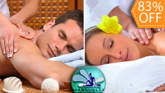 [Image: ¡Paga $20 en lugar de $120 por 2 Masajes Relajantes + 2 Masajes de Piedras Calientes con Aromaterapia en Marshelly Centro de Estética y Spa!m]