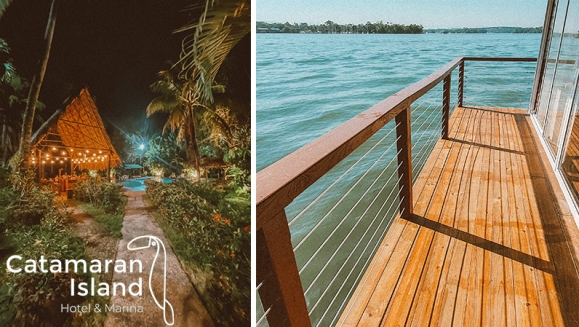 [Imagen:¡Una Noche en El Caribe Guatemalteco! ¡Paga Q629 en Lugar de Q1,047 por Estadía para 2 Personas en Bungalow Privado + Traslados en Lancha + Parqueo + Impuestos en Catamaran Island Hotel!]