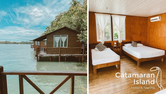 [Imagen:¡Una Noche en El Caribe Guatemalteco! ¡Paga Q629 en Lugar de Q1,047 por Estadía para 2 Personas en Bungalow Privado + Traslados en Lancha + Parqueo + Impuestos en Catamaran Island Hotel!]
