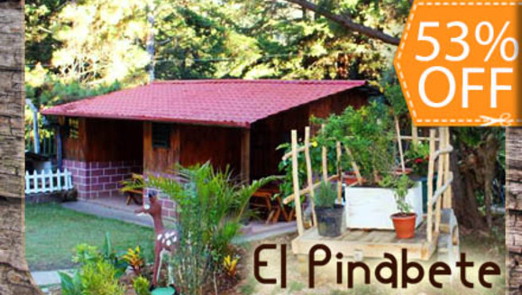 [Image: ¡Paga $55 en lugar de $116 por Estadía de 1 Noche para 4 Personas con desayunos y más en Cabañas El Pinabete, Chalatenango! Solo 103 Cupones Disponiblesm]