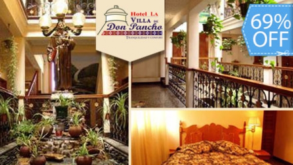 [Image: ¡Paga Q375 en lugar de Q1,200 por Increíble Estadía de 2 Noches para 2 Adultos + 2 Niños en Habitación  Doble ó Triple  + 2 Desayunos + 2 Cenas + Botella de Vino y Más en Hotel La Villa de Don Pancho en Tecpán!m]