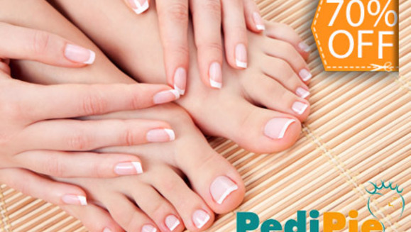 [Image: ¡Paga $10 en lugar de $33 por Pedicure Clínico + Manicure Clínico + Masaje de Reflexología en Pies en PediPie San Benito!m]