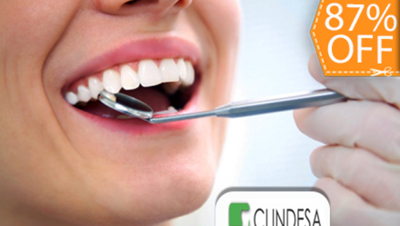 [Image: ¡Paga $30 en lugar de $225 por 3 Rellenos de Resina Blancos o 3 Sellantes + Limpieza con Ultrasonido + Aplicación de Flúor+ Diagnóstico con Cámara Intraoral + Evaluación, Diagnóstico y Aplicación de Flúor Gratis para 1 Acompañante en Clindesa!m]