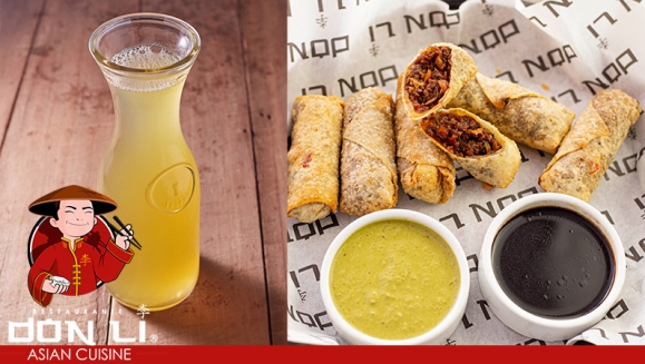 [Image: ¡Paga $15 en Lugar de $29.96 por Banquete Asiático para 2-3 Personas: Orden de Pollo Agridulce, Teriyaki o A La Naranja + Tacos de Res + Chow Mein + Pichel de Té Verde o Melocotón!m]