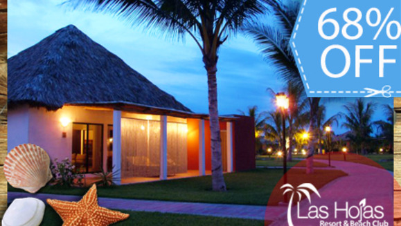 [Image: ¡Paga Q499 en lugar de Q1,550 por Estadía de 1 Noche Hasta para 4 Personas en El Exclusivo Las Hojas Resort Beach and Club en El Salvador!m]