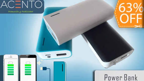 [Image: ¡No vuelvas a quedarte sin carga! ¡Paga $20 en lugar de $54 por Batería Portátil Power Bank + 6 Adaptadores para Diferentes Dispositivos + 1 Cable USB en Acento!m]
