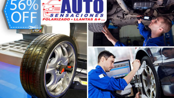 [Image: ¡Paga Q149 en lugar de Q340 por Alineación  Computarizada y Balanceo para 4 Llantas + Rotación de Llantas en Autosensaciones!m]