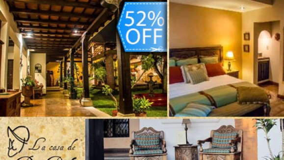 [Image: ¡Paga Q399 en lugar de Q823 por Estadía de una noche en habitación doble + 2 desayunos típicos e impuestos incluidos en Hotel La Casa de Don Pedro!m]