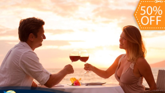 [Image: ¡Paga $89 en lugar de $178 por Paquete Romántico para 2 Personas: Alojamiento de 1 Noche en Habitación Decorada, Cena Especial y Desayuno Buffet en Hotel Bahía del Sol!m]