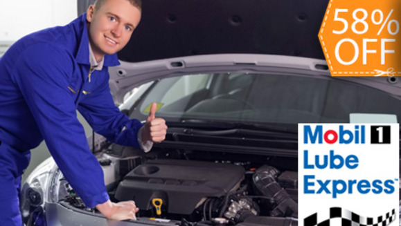 [Image: ¡Paga $29.38 en lugar de $70 por Cambio de 4/4 de Aceite Mobil + Filtro de Aceite + Cambio de 2 Galones de Refrigerante + Revisión de 23 puntos en Mobil 1 Lube Express!m]