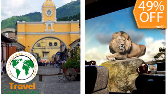[Image: ¡Paga $38 en lugar de $75 por Tour Guiado a Guatemala: Visita al Auto Safari Chapín (Incluye Guía y Tour en Lancha) + Paseo a la Antigua Guatemala + Asistencia Migratoria con Travel Connections! ¡Solo 100 Cupones Disponibles!m]