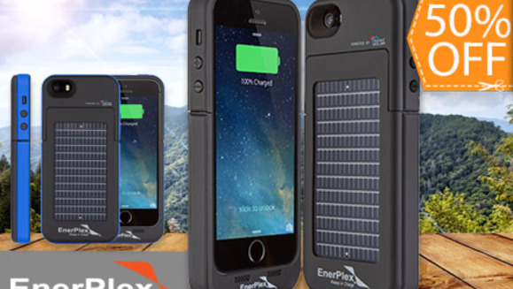 [Image: ¡Smartphone Recargado Siempre! ¡Paga $50 en lugar de $100 por 1 Estuche EnerPlex Surfr Con Batería de Respaldo Incorporada para iPhone 5 y 5S o Samsung Galaxy  S4 con Affix!m]