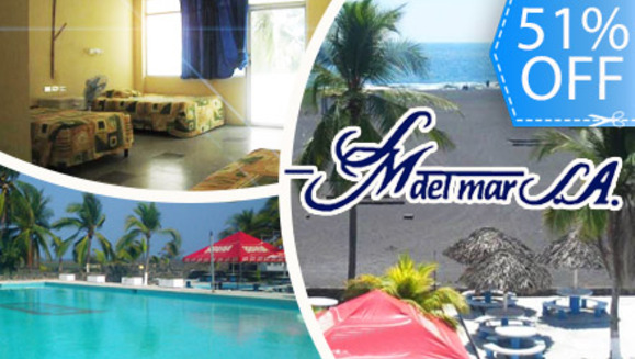 [Image: ¡Paga Q235 en lugar de Q475 por Estadía Para 2 Adultos y 2 Niños en Habitación Doble o Triple con Impuestos Incluidos en Hotel Santa María del Mar!m]
