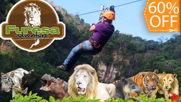 [Image: ¡Paga $20 en lugar de $50 por 2 Entradas al Parque FURESA + 2 Recorridos de Canopy Básico o 2 Caminatas Extremas!m]